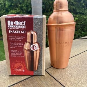 Co-Rect Products™ Cocktail Shaker 3-piece 16 Oz. Shaker - branded w/Empress logo